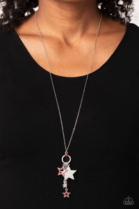 Starry Statutes - Red Necklace - Paparazzi Jewelry