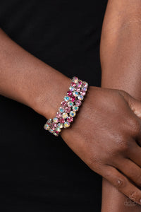 Iridescent Incantation - Pink Bracelet - Paparazzi Jewelry