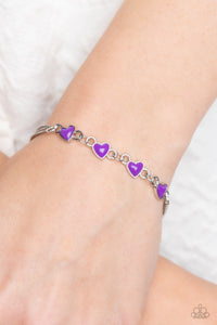 Smitten Sweethearts - Purple Bracelet - Paparazzi Jewelry