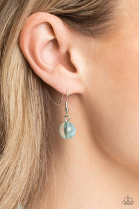 A SHEEN Slate - Blue Necklace - Paparazzi Jewelry