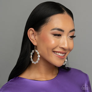 The PEARL Next Door - White Earrings - Paparazzi Jewelry