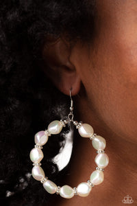 The PEARL Next Door - White Earrings - Paparazzi Jewelry