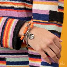 Load image into Gallery viewer, Off the WRAP - Orange Bracelet - Paparazzi Jewelry
