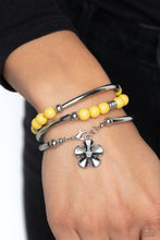Load image into Gallery viewer, Off the WRAP - Yellow Bracelet - Paparazzi Jewelry
