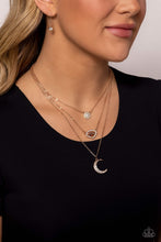 Load image into Gallery viewer, Lunar Lineup - Rose Gold Necklace - Paparazzi Jewelry
