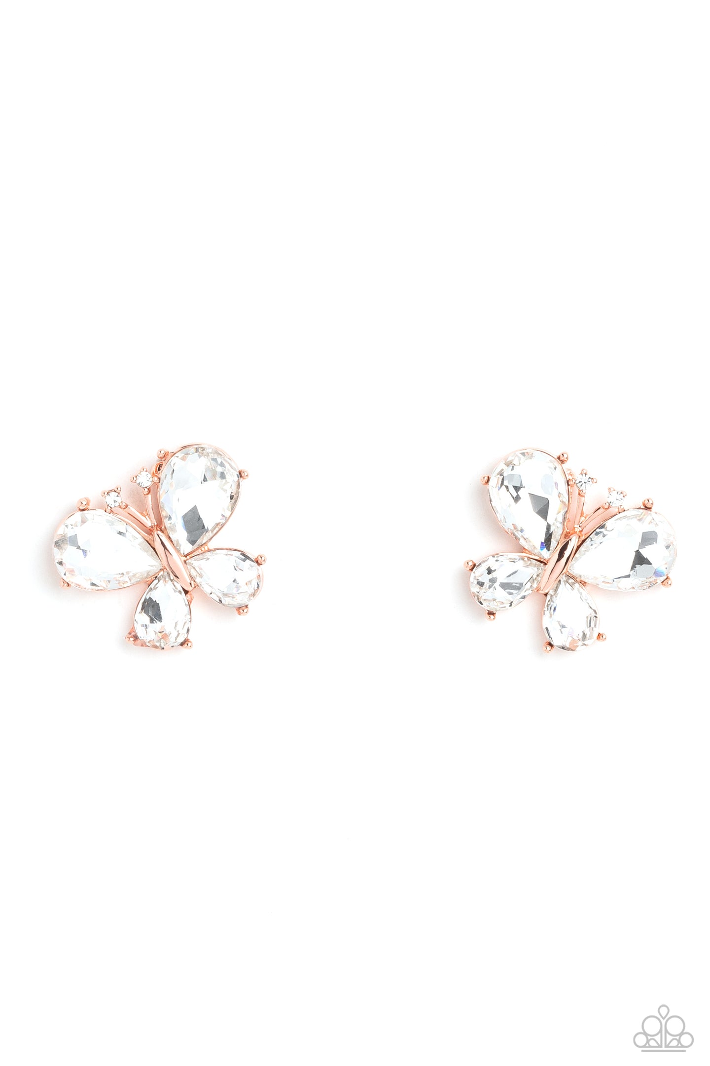 paparazzi-accessories-winged-whimsy-copper-post earrings