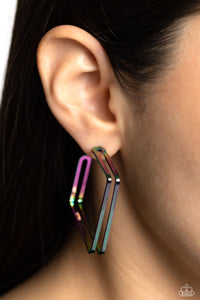 Take SQUARE - Multi Earrings - Paparazzi Jewelry