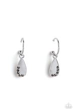 Load image into Gallery viewer, paparazzi-accessories-borderline-baddie-silver-earrings
