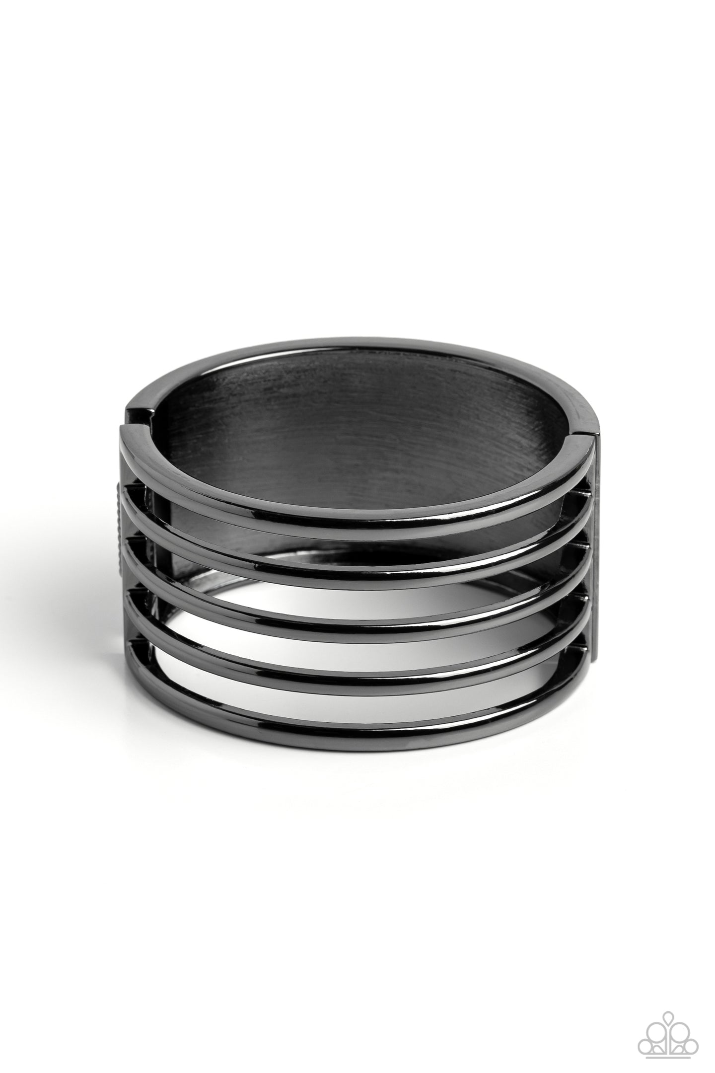 paparazzi-accessories-wayward-warrior-black-bracelet