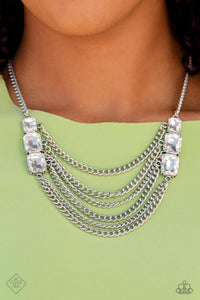 Come CHAIN or Shine - White Necklace - Paparazzi Jewelry