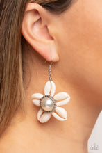 Load image into Gallery viewer, Say SEAS - White Earrings - Paparazzi Jewelry
