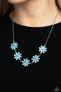 Flora Fantasy - Blue Necklace - Paparazzi Jewelry