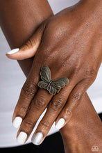 Load image into Gallery viewer, Fairy Wings - Brass Ring - Paparazzi Jewelry
