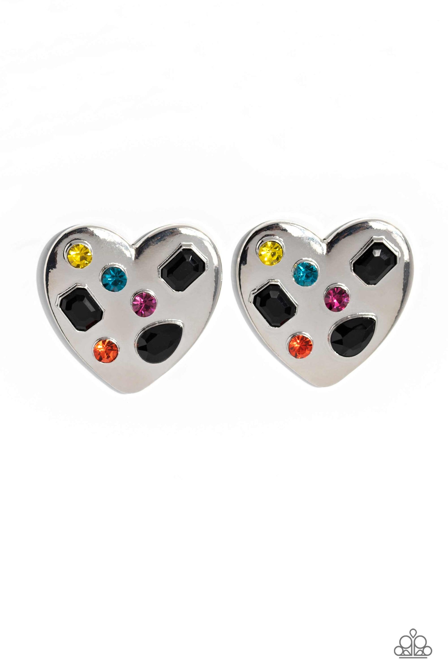 paparazzi-accessories-relationship-ready-black-post earrings