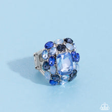 Load image into Gallery viewer, Perfectly Park Avenue - Blue Ring - Paparazzi Jewelry
