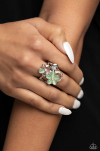 Fairy Circle - Green Ring - Paparazzi Jewelry