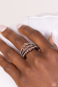 Stacking Up - Copper Ring - Paparazzi Jewelry