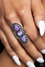 Load image into Gallery viewer, Strut Your STUDS - Purple Ring - Paparazzi Jewelry
