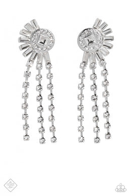 paparazzi-accessories-torrential-twinkle-white-post earrings