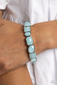 Giving Geometrics - Blue Bracelet - Paparazzi Jewelry