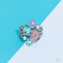 Load image into Gallery viewer, Timeless Trickle - Blue Ring - Paparazzi Jewelry
