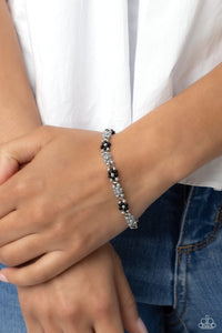 Deep-Seeded Dimension - Black Bracelet - Paparazzi Jewelry
