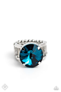 paparazzi-accessories-pronged-powerhouse-blue-ring