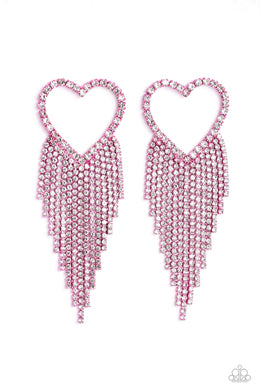 paparazzi-accessories-sumptuous-sweethearts-pink-post earrings