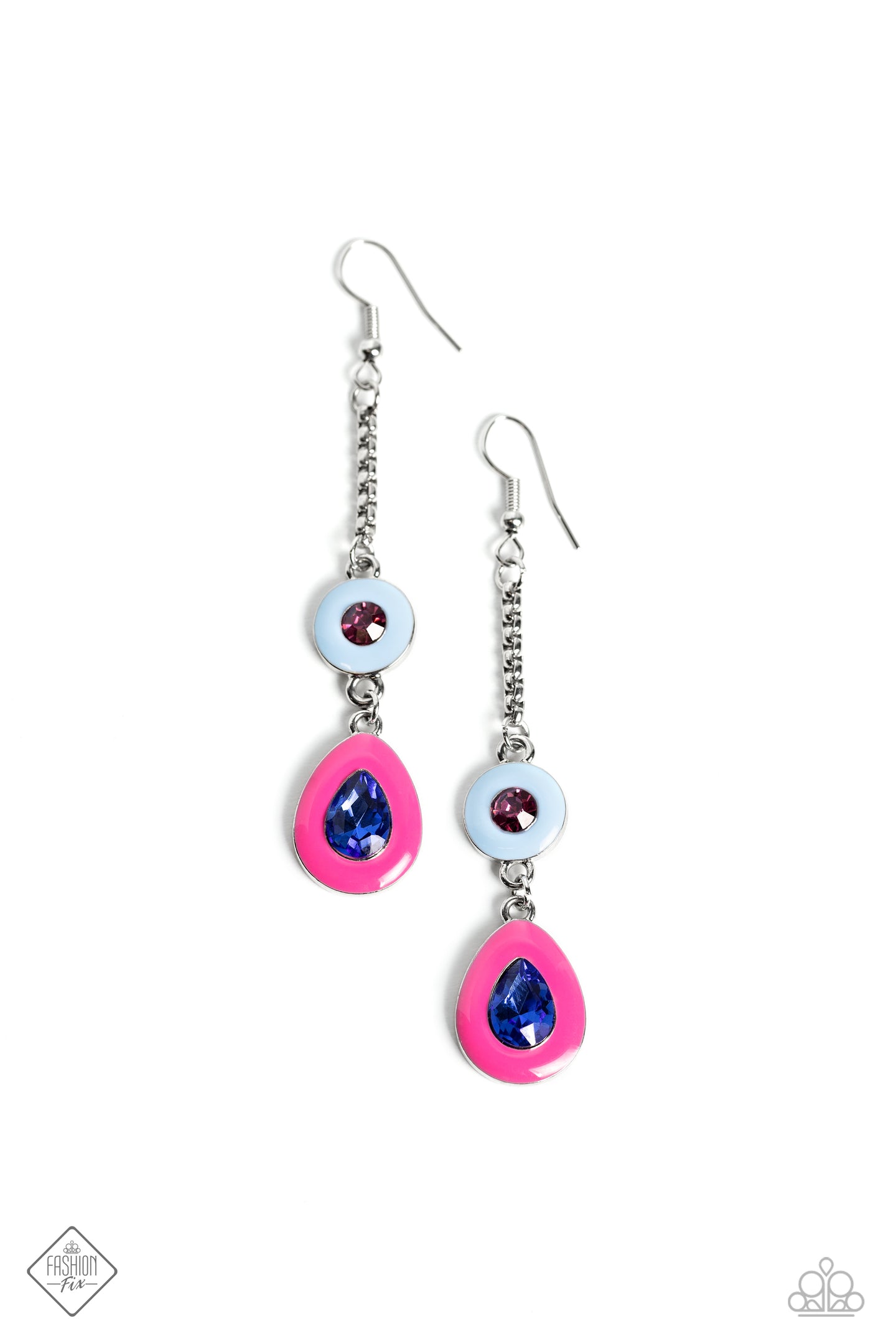 paparazzi-accessories-colorblock-canvas-multi-earrings