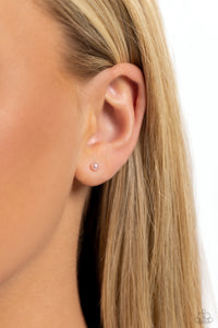Dainty Details - Pink Post Earrings - Paparazzi Jewelry
