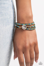 Load image into Gallery viewer, PAW-sitive Thinking - Blue Bracelet - Paparazzi Jewelry
