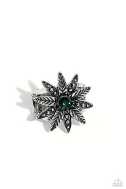 paparazzi-accessories-sunflower-season-green-ring