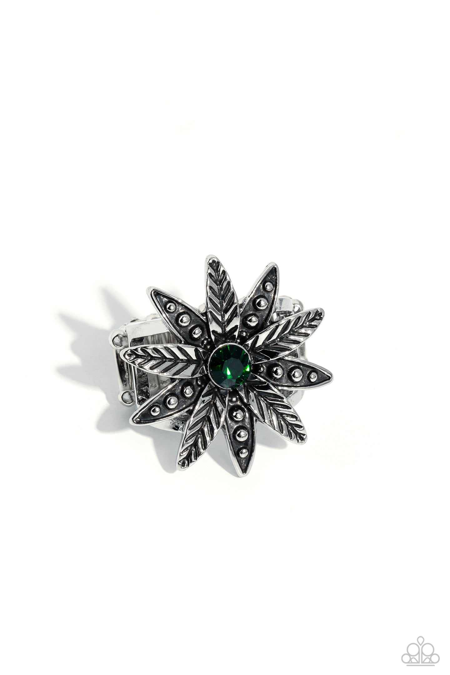 paparazzi-accessories-sunflower-season-green-ring