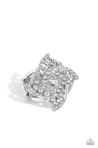 paparazzi-accessories-tilted-talent-white-ring