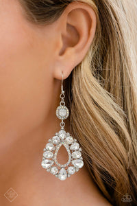 Happily Ever Exquisite - White Earrings - Paparazzi Jewelry