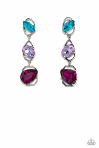 paparazzi-accessories-dimensional-dance-multi-post earrings