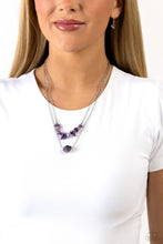 Load image into Gallery viewer, Chiseled Caliber - Purple Necklace - Paparazzi Jewelry
