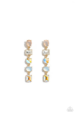 paparazzi-accessories-sophisticated-stack-gold-post earrings