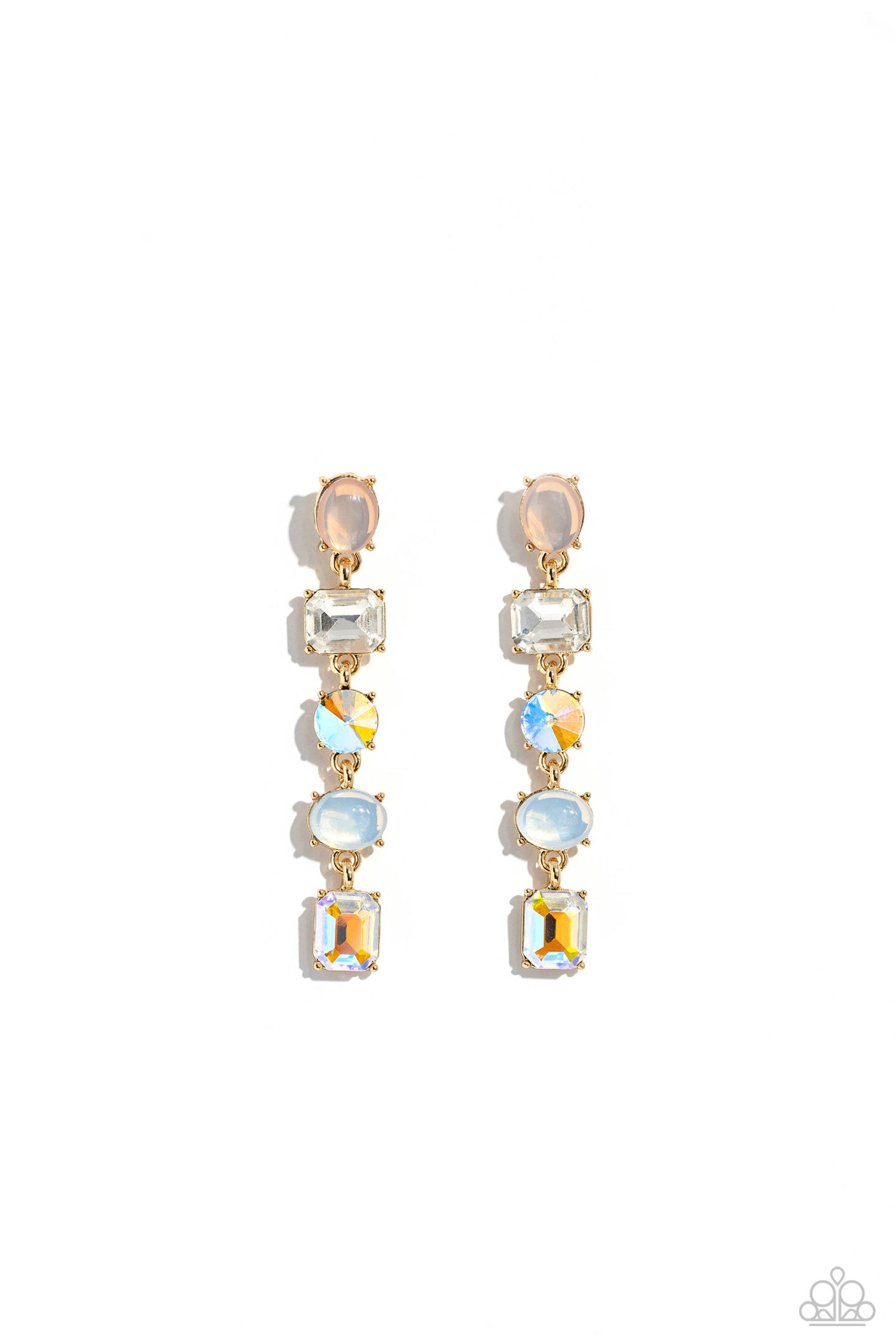 paparazzi-accessories-sophisticated-stack-gold-post earrings