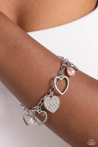 GLOW Your Heart - Pink Bracelet - Paparazzi Jewelry