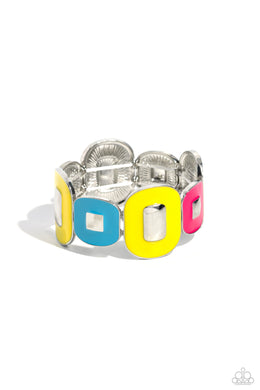 paparazzi-accessories-painted-pairing-yellow-bracelet