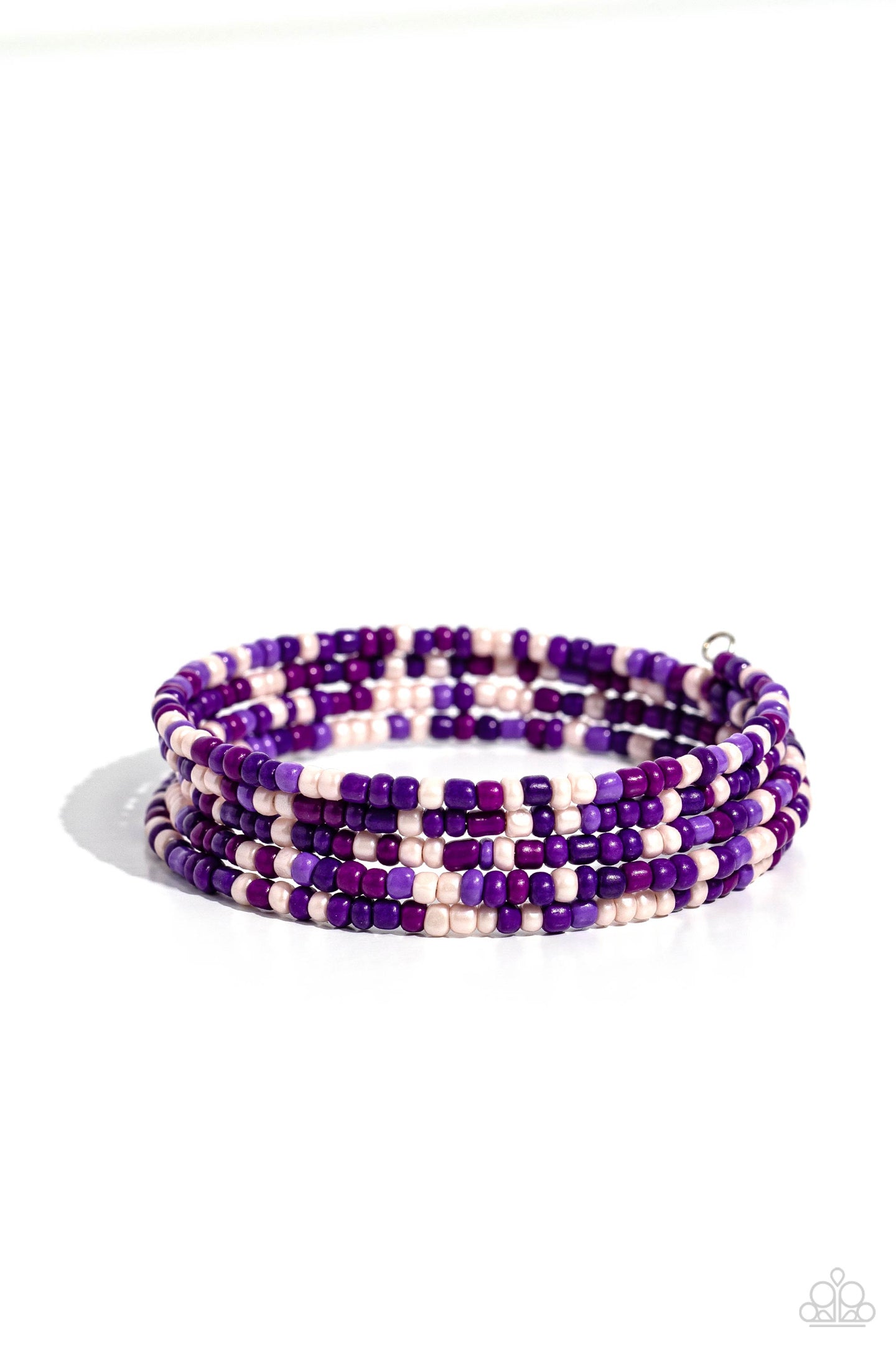 paparazzi-accessories-coiled-candy-purple-bracelet