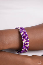 Load image into Gallery viewer, Coiled Candy - Purple Bracelet - Paparazzi Jewelry
