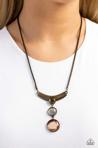 Alluring Andante - Brass Necklace - Paparazzi Jewelry