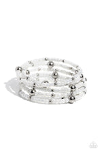 Load image into Gallery viewer, paparazzi-accessories-refined-retrograde-white-bracelet
