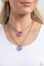 Load image into Gallery viewer, Layered Love - Purple Necklace - Paparazzi Jewelry
