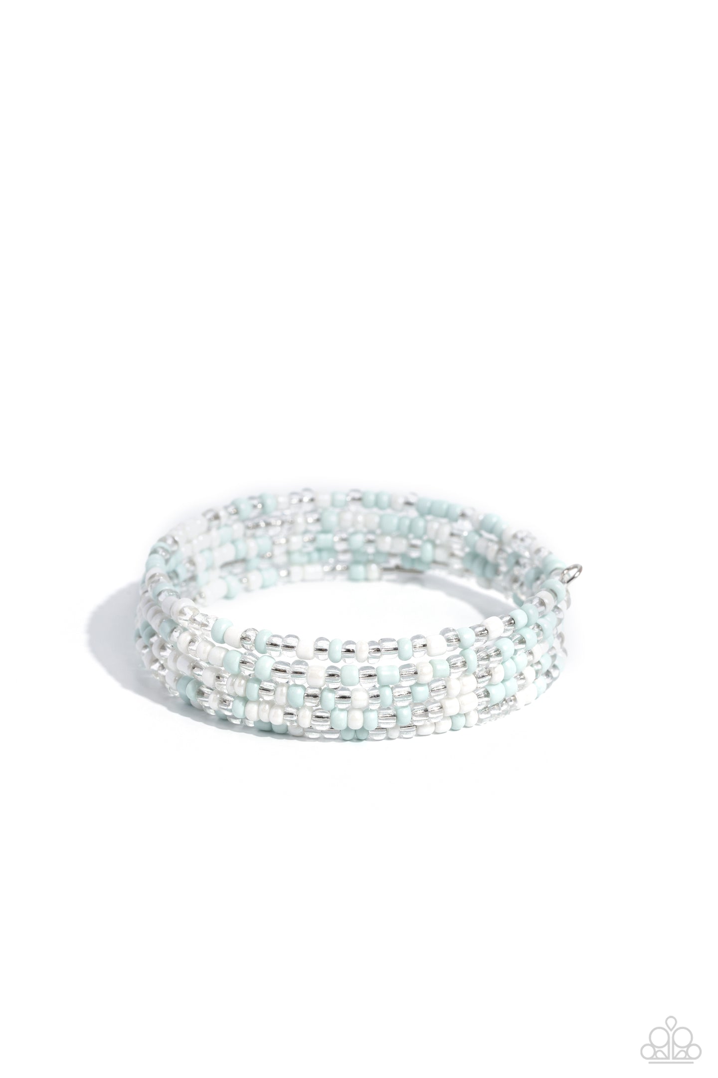 paparazzi-accessories-coiled-candy-white-bracelet