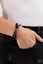 Load image into Gallery viewer, Twisted Theme - Black Bracelet - Paparazzi Jewelry
