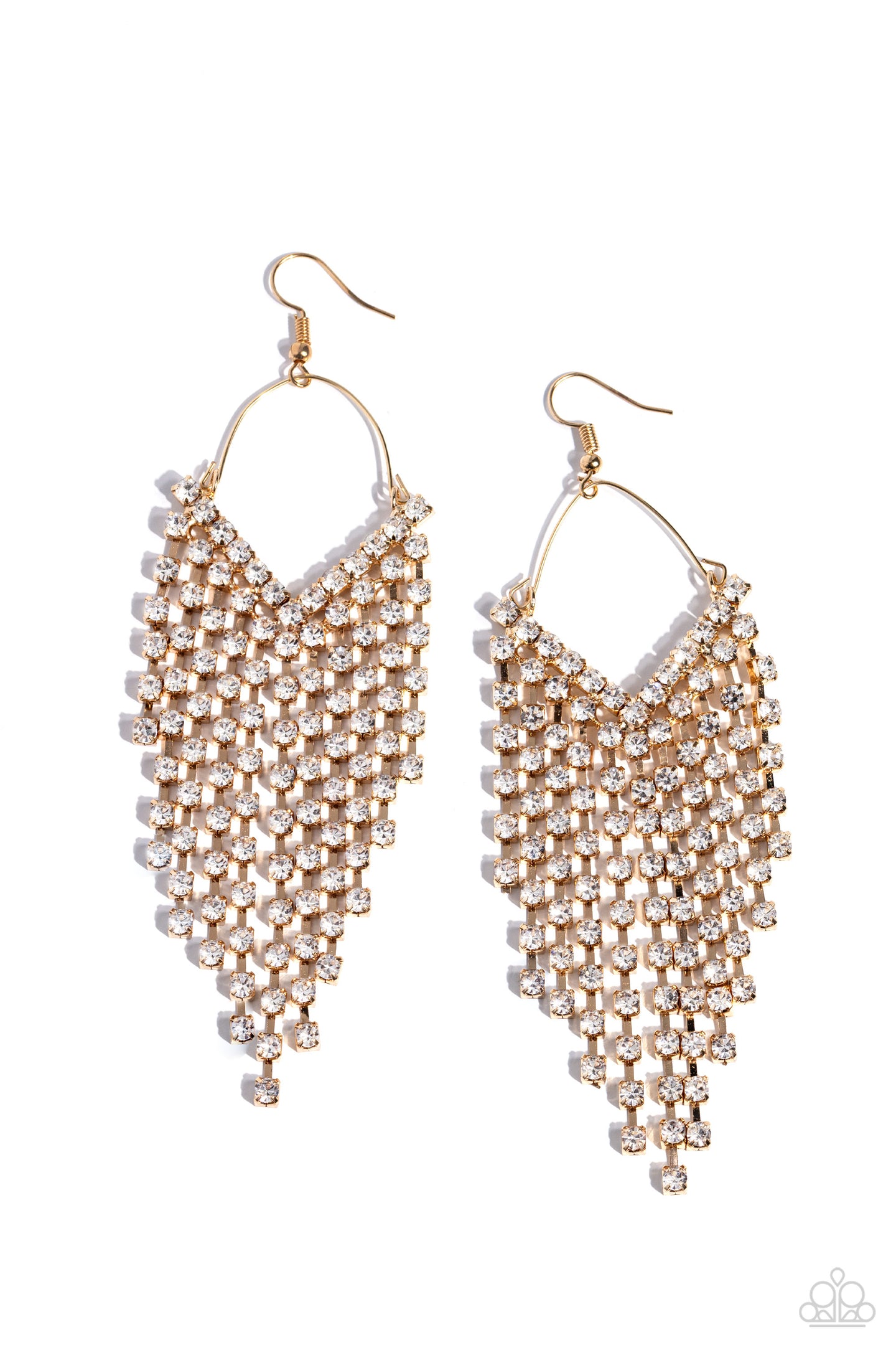 paparazzi-accessories-v-fallin-gold-earrings