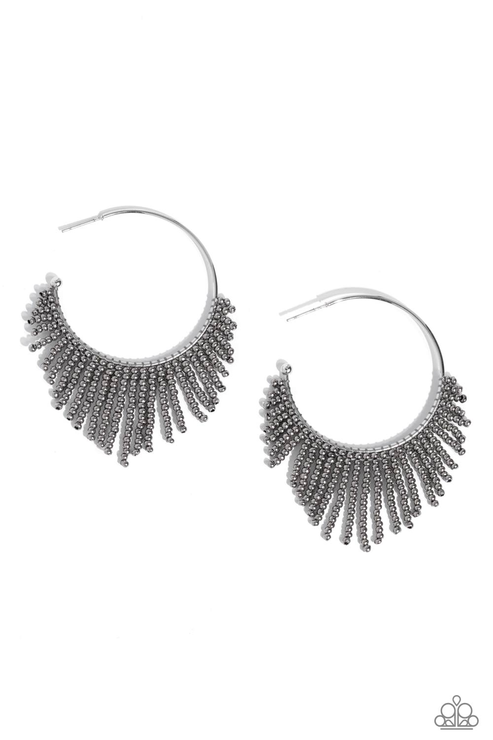 paparazzi-accessories-tailored-tassel-silver-earrings